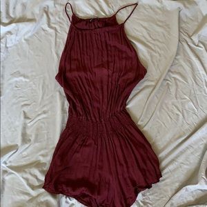 Red brandy romper